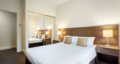 Simplistic living area in Quest Ipswich