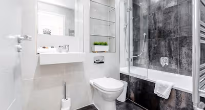 Bathroom at Ealing apartment
