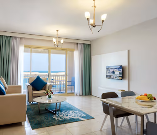 living space at Al Riffa Apartments