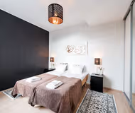 Single bed bedroom at Forenom Espoo Leppävaara