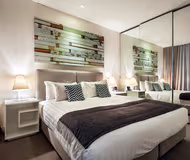 Cosy living area in Quest Frankston on The Bay