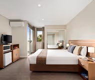 Simplistic living area in Quest Portland