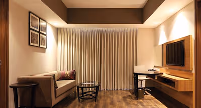 Spacious living area at Sohna Road Apartments