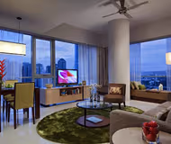 Comfy living area at Somerset Kuala Lumpur