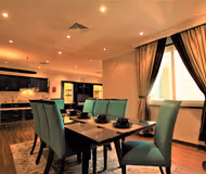 Dining space at Al Salmiah Street Apartments