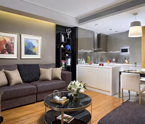 living space at Ascott Raffles City  Beijing