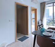 Luxury dining area at Beach Road serviced Apartments