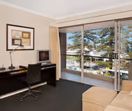 Simplistic living area in Quest Manly