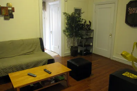 Living area at West 55th Street Apartment