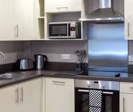 Fully equipped kitchen at City Wall House Reading