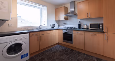 Fully equipped kitchen at Great Western Road Apartment Aberdeen