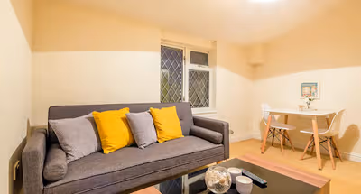 Living area at Colestrete House