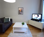 Living room at Forenom Helsinki Albertinkatu