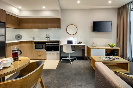 living space at Quest Mounts Bay Road