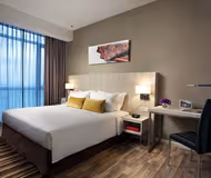 Stunning living area in Citadines Uplands Kuching