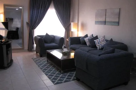 Living area at Bin Misbah Street Serviced Apartment