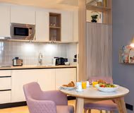 Fully equipped kitchen at Vijverberg Serviced Apartment