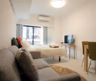 Stunning living area in Azabu-Juban Apartments