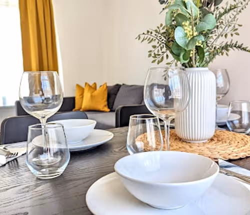 Living area at St James Boulevard
