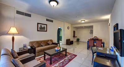 Comfy living area at 16 Mankhool Street Serviced Apartments, Bur Dubai