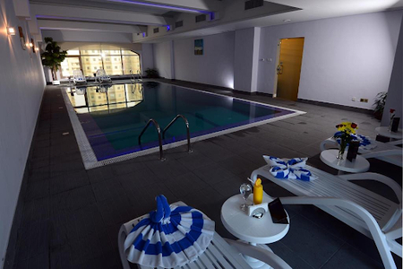 Pool side at Ajran Street Serviced Apartment