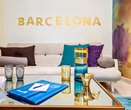 Living room at Carrer de Sants Serviced Apartments