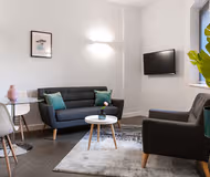 Living area - 1 bed apartment