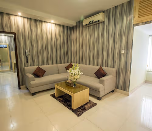 Spacious living area at Baridhara Diplomatic Zone I