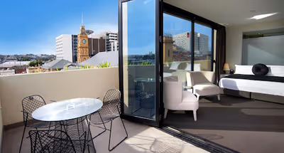 Simplistic living area in Quest Hawthorn