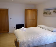 Bedroom at Rugby apartment