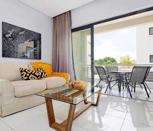 Pool side at Hurlingham Road Apartment