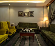 Living area at Al Manani Street Serviced Apartment