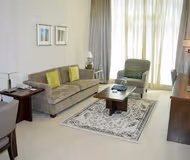 Living area at Sheikh Zayed Rd Serviced Apartments, Dubai