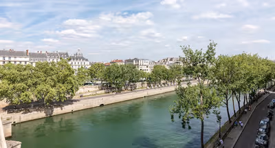 VIEWS OF THE SEINE FROM QUAI D'ANJOU