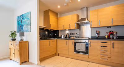Fully equipped kitchen at The Augustine