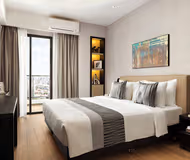 Simplistic living area in Somerset Norodom Phnom Penh