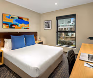 Simplistic living area in Quest Docklands