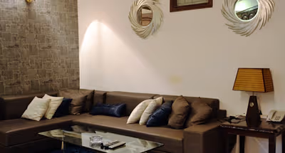 Comfy living area at Safdarjung Serviced Apartment-New Delhi