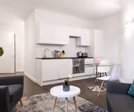 Living area - 1 bed apartment