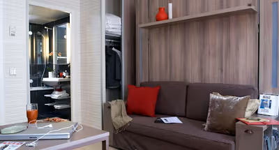 Comfy living area at Opera Garnier Serviced Apartment