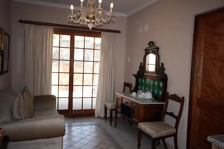 Living area at Sandton apartment