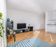 Living area at Short Term Rentals apartment