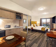 Simplistic living area in Quest Melbourne Airport