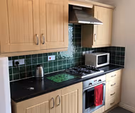 Full kitchen at Barley Mews, Sugar Way