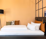 Cosy bed at Black F Tower