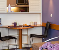 Spacious living room at la Defense le Parc Serviced Apartment, Champs Elysees