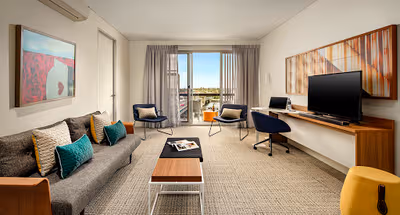 Stunning living area in N Parade Serviced Apartment