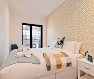 Bedroom at City Center apartment