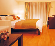 Cosy living area in Takanawa Apartments