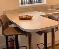 Dining area at Lakeside Two Bed Luxury Flat No Parties No Events